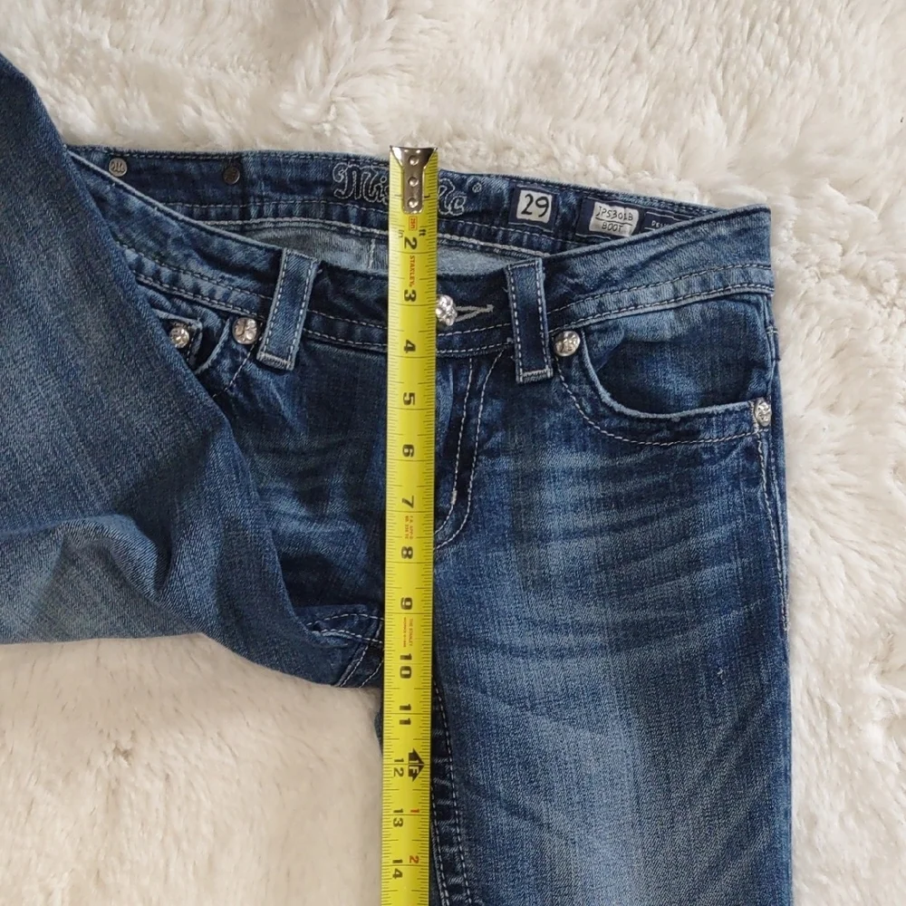 MISS ME BOOT Blue Embellished Jeans - Picture 11 of 17